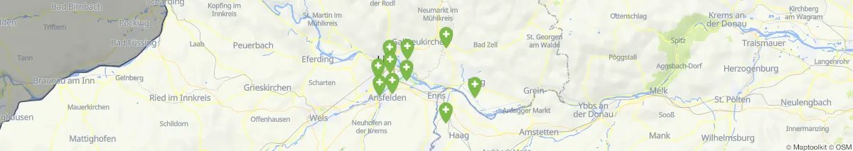 Kartenansicht für Apotheken-Notdienste in der Nähe von Mauthausen (Gemeinde, Oberösterreich) (167)